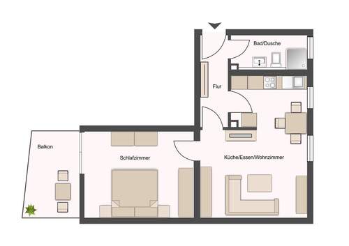 2-Zimmer-Wohnung, Nr. 11 - 