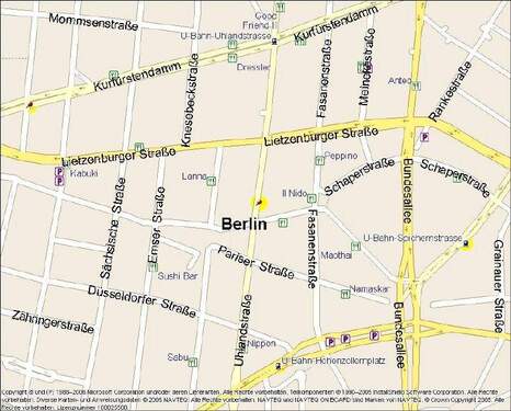 Kartenausschnitt - 4 Zimmer Etagenwohnung zur Miete in Berlin