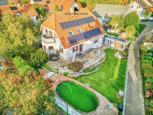  Luftaufnahme - 6 Zimmer Mehrfamilienhaus, Wohnhaus zum Kaufen in Neuried