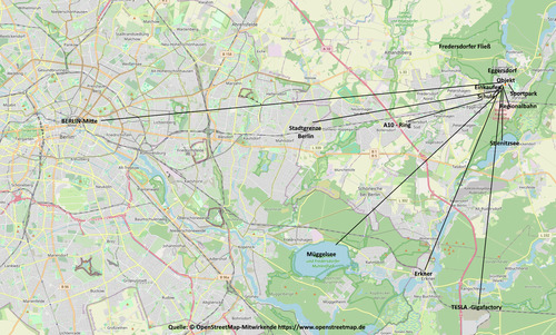 Umgebungskarte - 3 Zimmer Etagenwohnung zum Kaufen in Eggersdorf