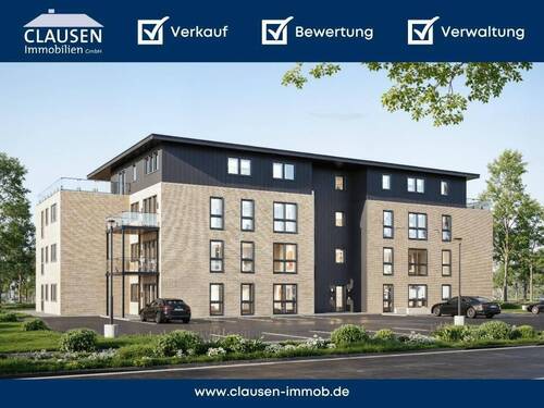 Hauseingang - Visualisierung - WE9: Attraktive 2-Zimmer Whg. mit Balkon in der Waldsiedlung!