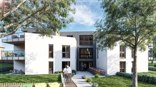 Ostansicht Eingangsbereich - 3 Zimmer Etagenwohnung in Zirndorf