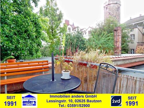 Balkon.jpg - Moderne 3-R-Wohnung mit Balkon, Einbauküche und PKW-Stellplatz in Bautzen