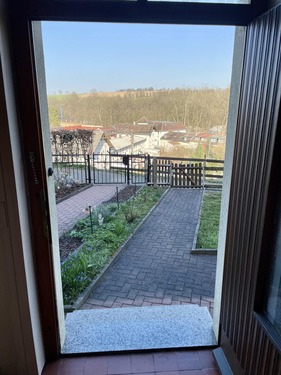Blick aus der Haustür - 