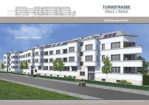 Außenansicht Turmstraße - Projektiertes Baugrundstück für ca. 2.731 m² vermietbare Fläche