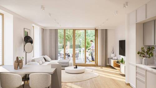 Wohnzimmer - 5 Zimmer Doppelhaushälfte zum Kaufen in Hamburg