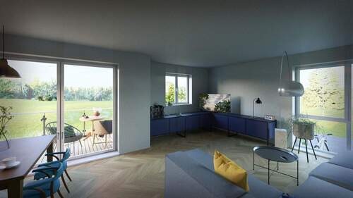 Wohnzimmer mit Weitblick - Etagenwohnung mit 86,60 m&sup2; in Neunkirchen-Seelscheid zum Kaufen