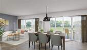 Essen u Wohnen - Moderne 3-Zimmer EG-Wohnung mit großzügiger Terrasse und 2 Pkw-Stellplätzen