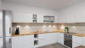 Blick zur Musterküche - Etagenwohnung mit 96,70 m² in Neustadt a d Donau zur Miete