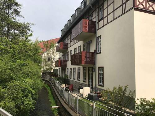 Objektansicht - Denkmal im Brühl, 2 Balkone, Garage, nähe Domplatz