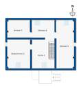 Grundrissskizze Dachgeschoss - 