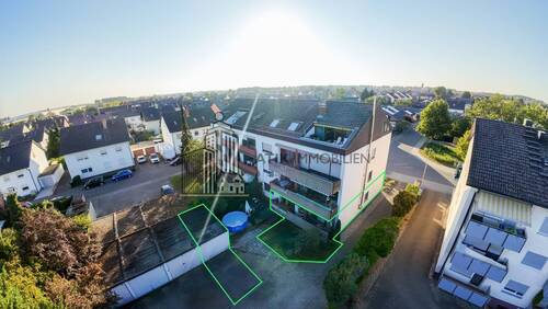 Drohnenaufnahme - 4 Zimmer Etagenwohnung in Ketsch