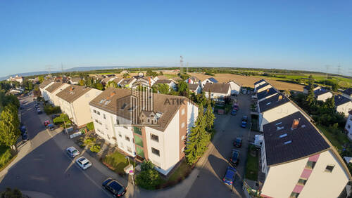 Drohnenaufnahme - Etagenwohnung mit 128,10 m² in Ketsch zum Kaufen