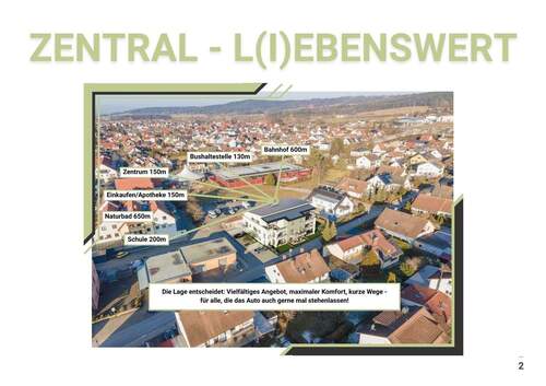 Entfernungen - 3 Zimmer Terrassenwohnung in Postbauer-Heng