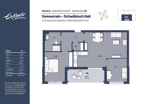 3-Zimmer-Variante - 