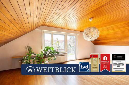 Titelbild - WEITBLICK: Dachgeschosstraum! - 199.000,00&nbsp;EUR Kaufpreis, ca.&nbsp; 60,40&nbsp;m&sup2;&nbsp;Wohnfl&auml;che