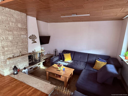 abgesetztes Kaminzimmer offen - 