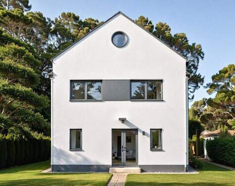 Frontansicht Visualisierung - Waldrandlage - Neubau eines freistehenden Einfamilienhauses in Friesdorf