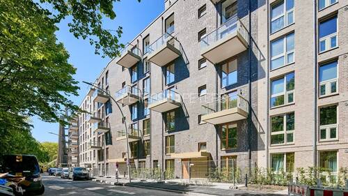 Außenansicht - + Hochwertige Neubauwohnung in Rothenburgsort + Rodenborg +