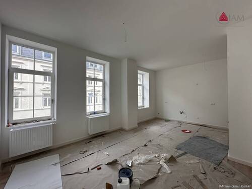 Wohnzimmer - Etagenwohnung mit 95,00 m&sup2; in Wiesbaden zur Miete
