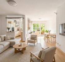 **Charmante 3-Zimmer-EG-Wohnung** mit großem Wohn-Essbereich, Bartheke und großer Loggia - Langen