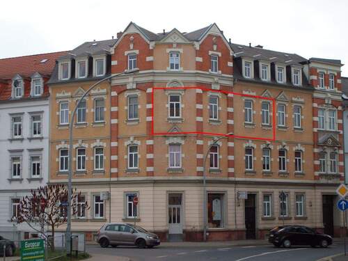 die Straßenansicht - 2-Zi.-Whg. nahe dem Stadtzentrum