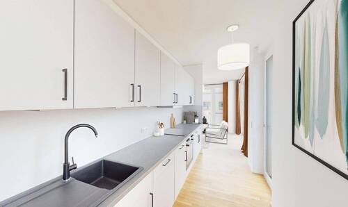 Virtuelle Möblierung - Terrassenwohnung mit 105,10 m² in Wandlitz zur Miete