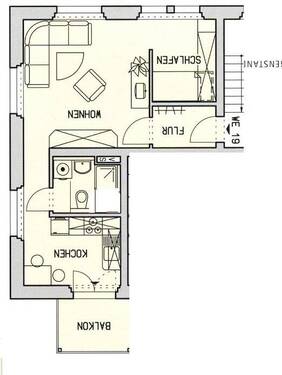HG 79 we 19.jpg - 1 Zimmer Etagenwohnung zur Miete in Chemnitz