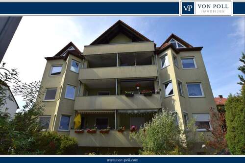 Balkonansicht - Wohnen in gefragter Lage! 3-Zimmer-Wohnung mit Aufzug und überdachtem Balkon