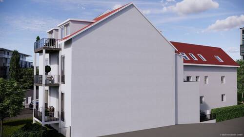 Ansicht Nord - 'Neubau-Erstbezug' 1 Zi.-Apartment in Frankfurt - Sachsenhausen 'Großer Hasenpfad'