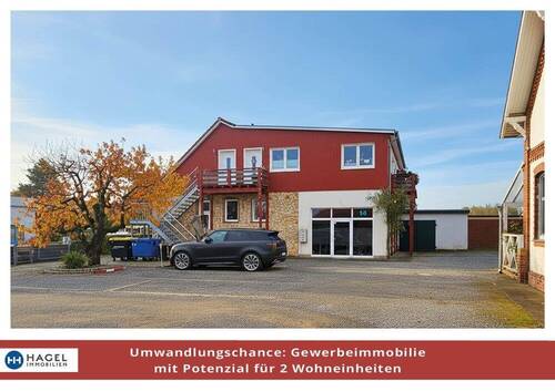 Umwandlungschance: Gewerbeimmobilie mit Potenzial - Gewerbeimmobilie mit Umbauoption in Brackel! Zwei Wohnungen oder Gewerbe-Wohnen-Mix möglich. Vor den Toren Hamburgs.