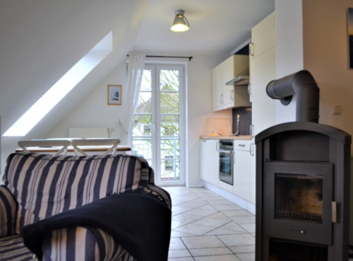 Wohnzimmer m. Kamin : FEWO Nr. 3 - 