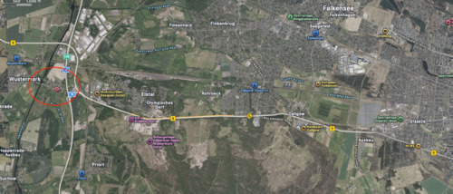 Lage Dyrotz.png - Baugrundstück mit genehmigter Bauvoranfrage für ein Doppelhaus und gestelltem Bauantrag