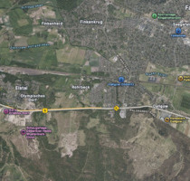 Baugrundstück mit genehmigter Bauvoranfrage für ein Doppelhaus und gestelltem Bauantrag - Wustermark