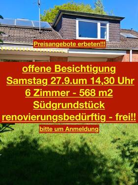 Verkauf gegen Preisangebot - BITTE um PREISIDEEN - Einfamilienhaus - Südlage - 30 Zone - 6 Zimmer - Balkon - 2 Bäder - Keller - Tiefgarage