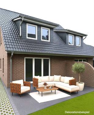 Quickborn, Birkenweg 8 - Terrasse.jpg - Neubau *Erstbezug* in ruhiger Lage Quickborns ab 01.12.2025