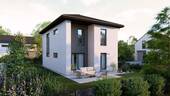 Ansicht Garten Walmdach - Einfamilienhaus mit 148,00 m&sup2; in Beckingen zum Kaufen