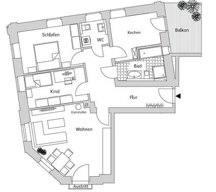 WE 3 Variante als 3 Zimmer- WE - 