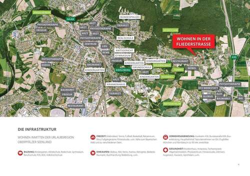 Schwandorf_Fliederstrasse_Lage - Etagenwohnung mit 53,90 m² in Schwandorf zum Kaufen