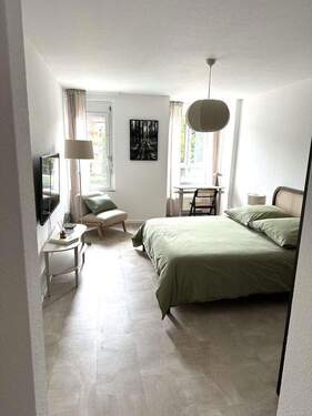 Wohnbereich - Zentral in Freiburg: 1-Zimmer-Appartement inklusive Küche