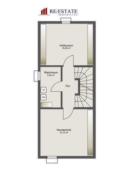 Kellergeschoss mit Hobby-/Waschbereich - 