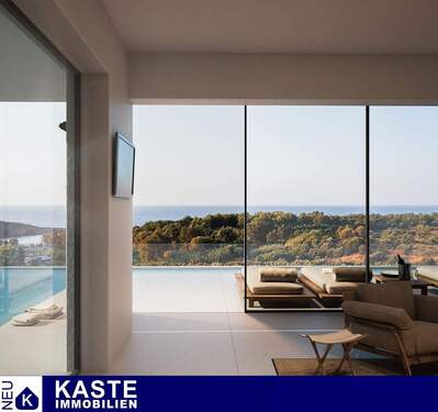 Titel - Luxus-Neubau mit spektakulärem Meerblick und privatem Pool 