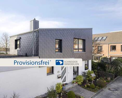 Hausansicht - Einfamilienhaus mit sonnigem Garten und zwei Garagen im Herzen von Ratingen-Ost