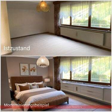 Zimmer im DG mit KI überarbeitet - 