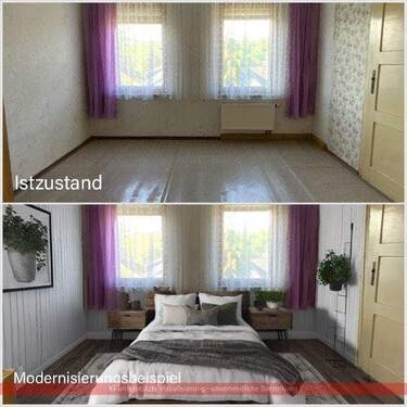 Zimmer 1 im OG mit KI überarbeitet - 