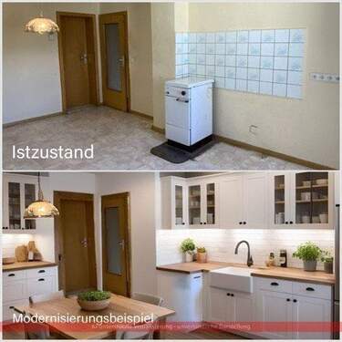 Küche im OG mit KI überarbeitet - 