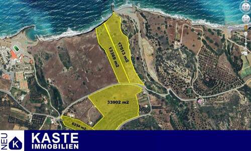 Titel - Großes Bauland direkt am Meer, geeignet für ein Hotel im schönen Mochlos auf Kreta .