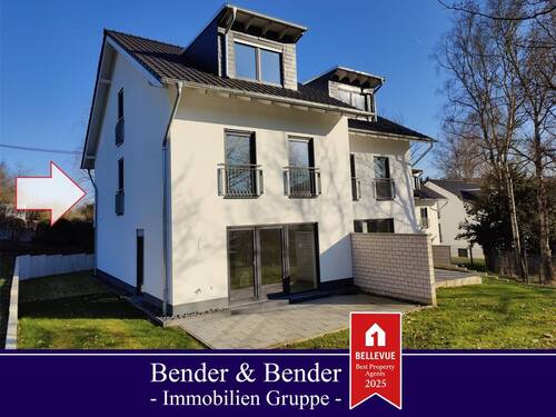 Hausansicht - Schlüsselfertiger und energieeffizienter Neubau als DHH in idyllischer Lage!