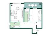 Grundriss. - Etagenwohnung mit 57,00 m² in Waldkraiburg zum Kaufen