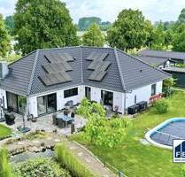 Zukunftssicher und energieeffizient: Premium-Immobilie mit Seeblick und Pool - Langenhagen / Techentin